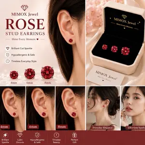 Rose Stub Earrings