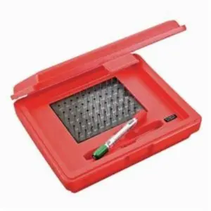 Starrett S4000-060 S4000 Global Series Precision Pin Gage Plus Set with Hardened Tool Steel - 50 Piece