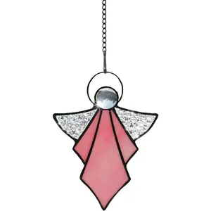 Angel Ornament,Stained Glass Window Hangings Decor,Tiffany Style Handcrafted Suncatcher for Window Memorial Remembrance Sympathy Gifts, Angel Gifts for Women()