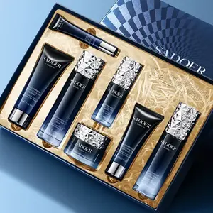 7Pcs Collagen Facial Kit, Glass Skin Care Set Moisturizing Brightening Nourishing, Gentle Skin Gift Set for Sensitive Skin