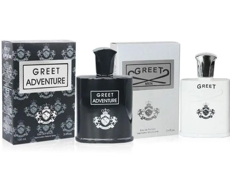 Greet Cologne Set - Greet Adventure & Silver - 3.4oz Each - Men's Fragrance Set