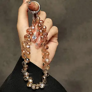 Luxury Beaded Phone Chain, Fashionable Short Phone Lanyard Phone Charms for Women & Girls, Mobile Phone Decoration Accessories for Daily Use