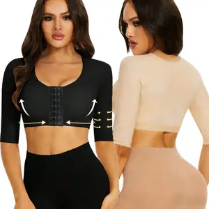 Women Upper Arm Shaper Arm Lipo Compression Sleeves Arm Front Closure Bra Shapewear Tops