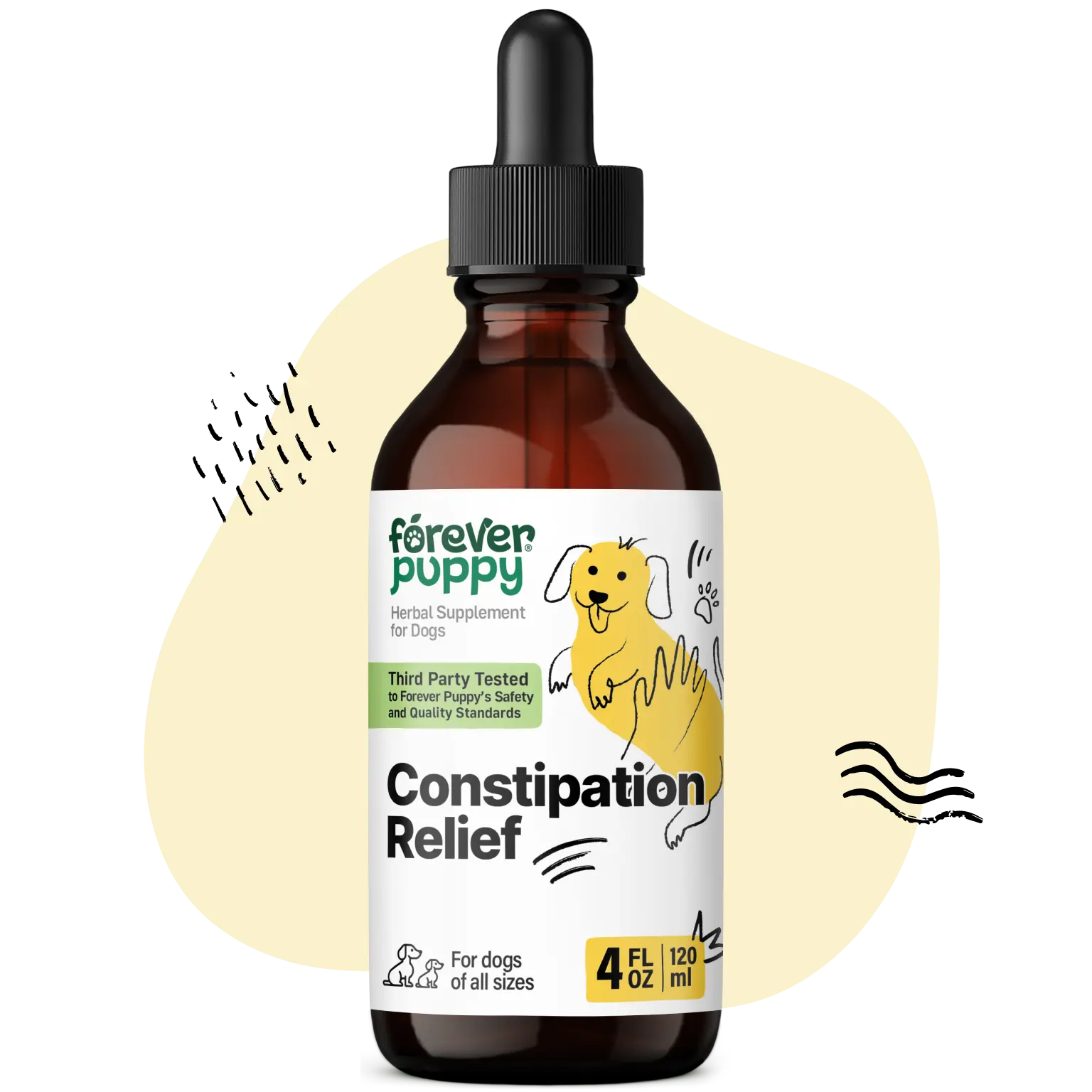 Constipation Relief for Dogs - Stool Ease Dog Supplements - Sea Moss & Slippery Elm for Digestive Health - Fiber Vitamins and Supplements for Constipation - All Breeds & Sizes - 4 oz Probiotics