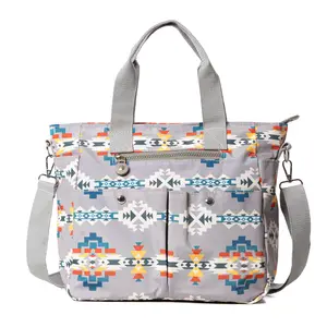 Aztec Small Tote Bag Southwest Handbags For Women Casual Fashion Messenger Crossbody Shoulder Bag With Zipper Adjustable Strap Large Capacity