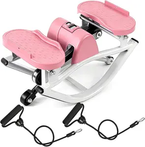 SAYGOGO Portable Mini Stair Stepper for Home Workout, Low-Impact Elliptical Step Machine with Quiet Hydraulic System, Non-Slip Pedals, Digital Monitor & Compact Design for Full Body Exercise, Ideal for Small