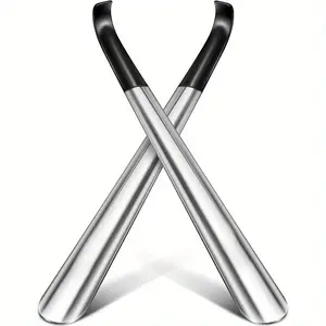Shoe Horn Long Handle for Seniors, 16.5" Extra Long Metal Shoehorn for Boots, Men, Women, Kids Footwear Bridal