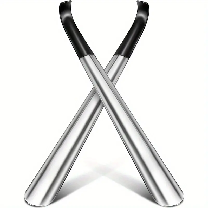 Shoe Horn Long Handle for Seniors, 16.5" Extra Long Metal Shoehorn for Boots, Men, Women, Kids Footwear Bridal