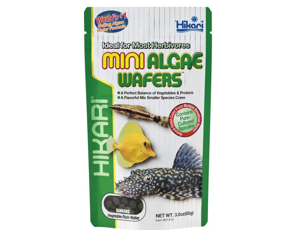 Hikari Tropical Mini Algae Wafers Fish Food, 3.0 oz (85g)