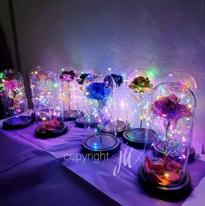 galaxy rose glass dome each 15.00 Rose Decoration Colorful x1 $10.89 sale Decoration Rose Decorative Flower Gift