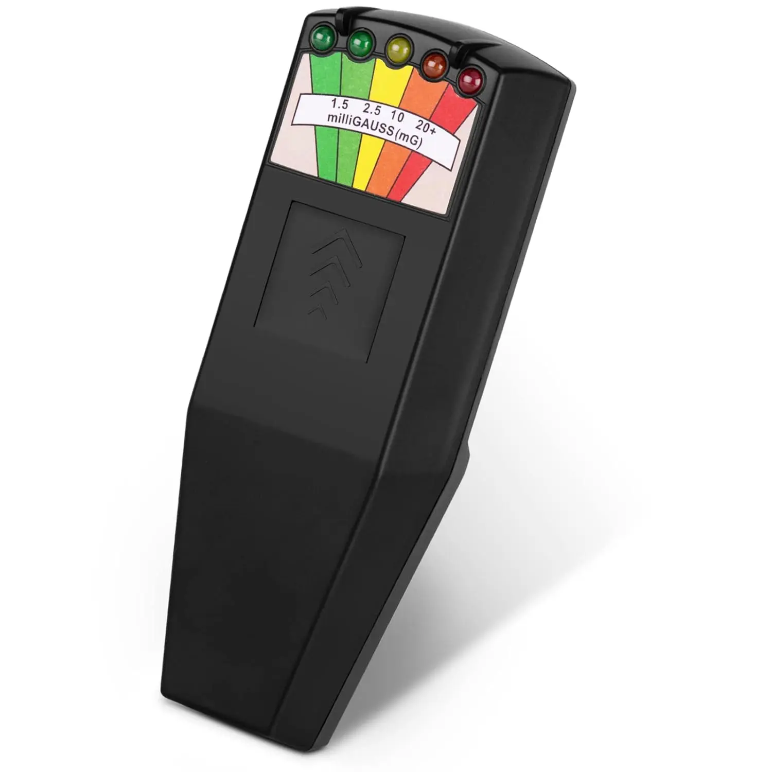 Handheld LED EMF Magnetic Field Ghost Hunting Detector Electromagnetic Paranormal Equipment Tester 50Hz-20,000Hz Black