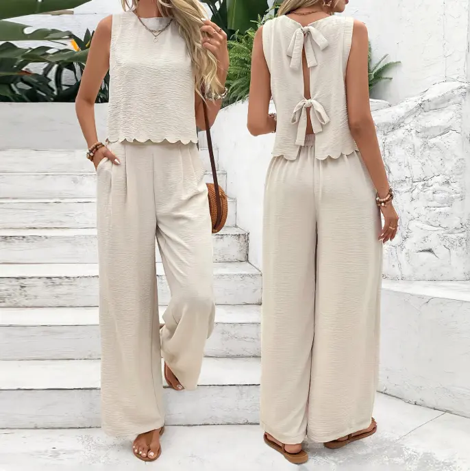 Fashionable summer 2026 women's suits and trousers for Europe and America, new models available for wholesale across borders.