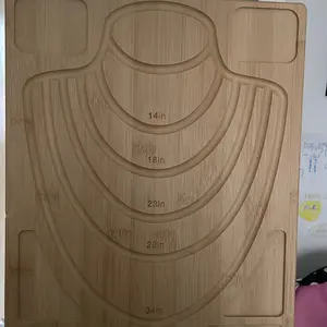 Large wood necklace board 15x11.5x1.5