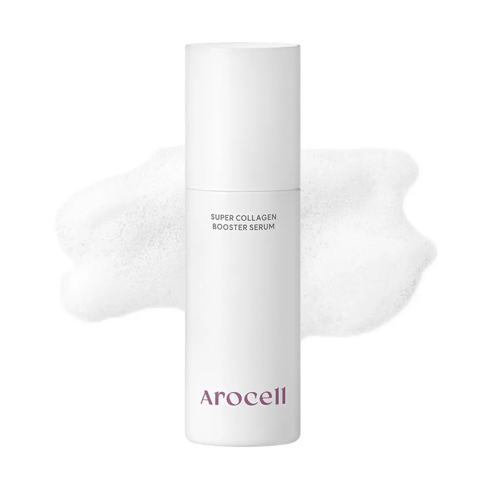 AROCELL Super Collagen Booster Bubble Serum 70ml–Korean Face Serum Anti Aging Collagen Peptide, Firming Hydrating Wrinkle Care, Elasticity Boosting, Pore Minimizing, Lightweight Non Sticky Essence