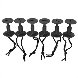 6 Pcs Surfboard Leash Plugs with Cords Strings Water Surfing Accessories Surf Leash Plug Bodyboard Accessory