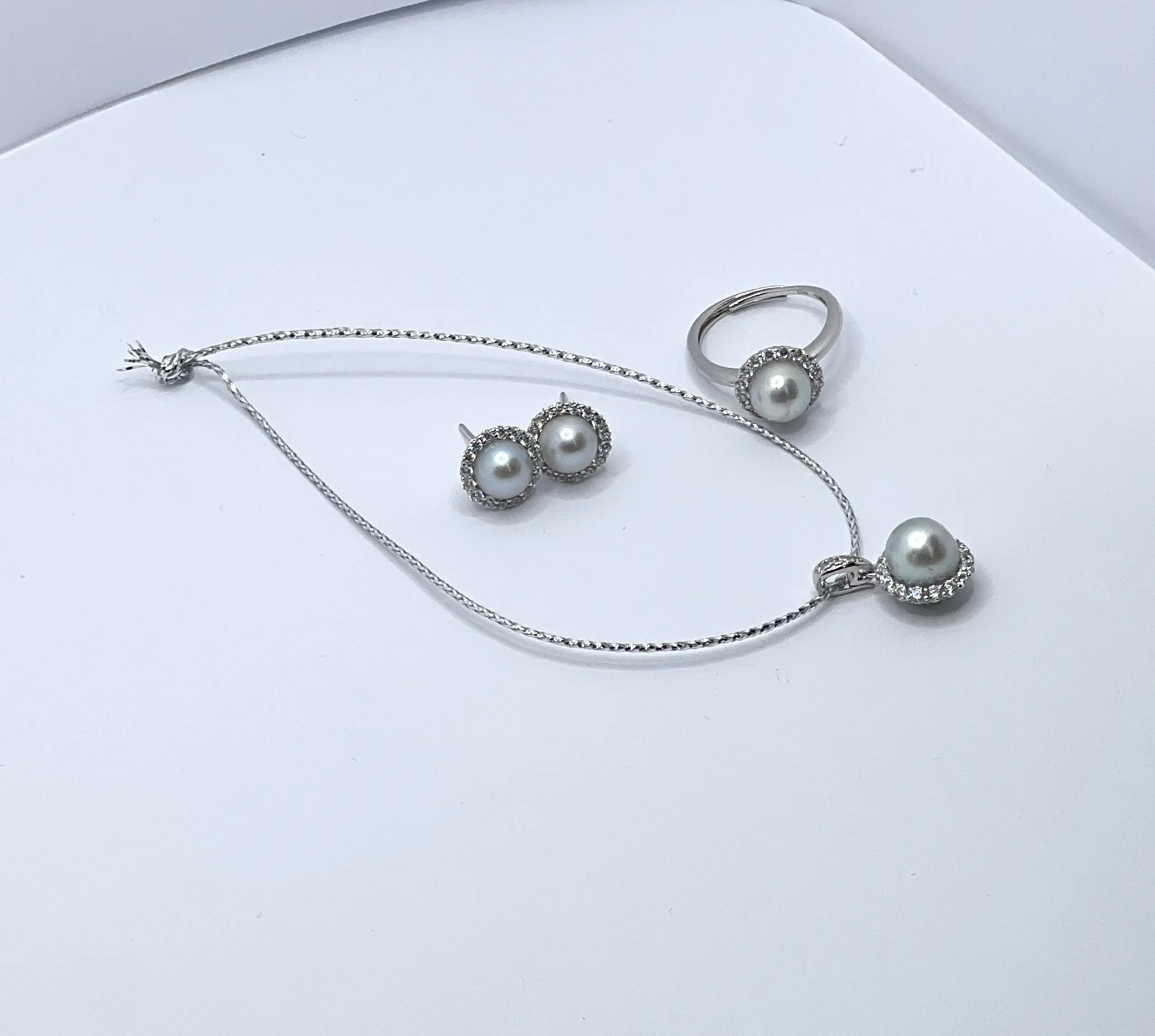 PEARLISM Seawater Pearl Akoya Madama Earring Ring Pendant S925