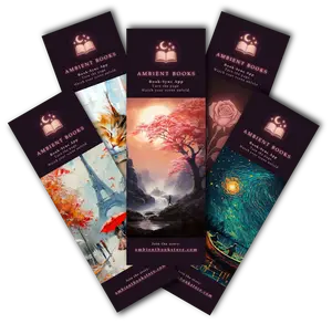 Glossy, Art-Inspired Bookmarks - Elegant Design - Ideal Gift for Book Lovers