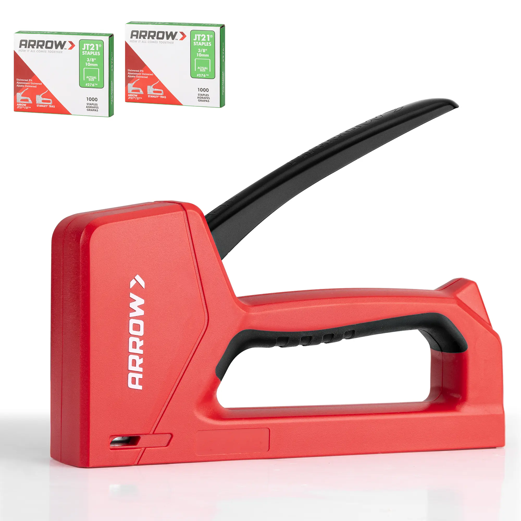 #summersale Arrow Light Duty Staple Gun with Safety Lock Function, Upholstery Stapler Gun with 2000 3/8'' JT21 Staples, JT27P Staple Gun for Wood, Material Repair, Furniture Decoration, Crafts and DIY