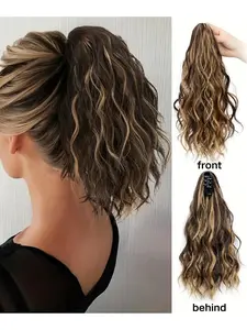Women's Curly Hair Accessories Extensions, High Ponytail Short Curl Design, Stylish Women & Girls' Hair Accessory Hair Pieces, Perfect for Daily Use, Synthetic Wiglets