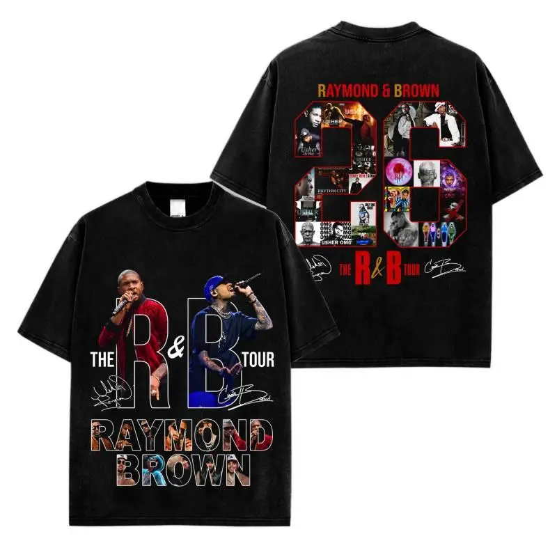 🔥[100% cotton] Raymond & Brown The R&B Tour 2026 – Premium Cotton T-Shirt, R&B Music Duo Graphic Tee, Urban Hip Hop Soul Streetwear Top, Concert Tour Merch, Vintage Music Fan Shirt, Trendy Unisex Outfit, Gift for R&B Fans, TikTok Viral Tee