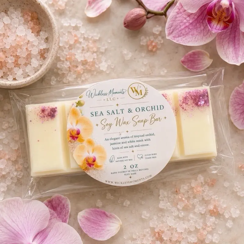 Sea Salt & Orchid Soy Wax Snap Bar | 2 oz