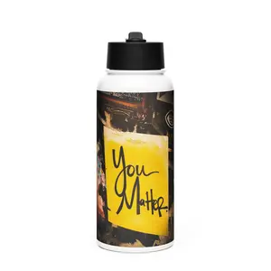 White Stainless Steel Bottle - Customizable Customized Bottled Lid Plastic Drinkware