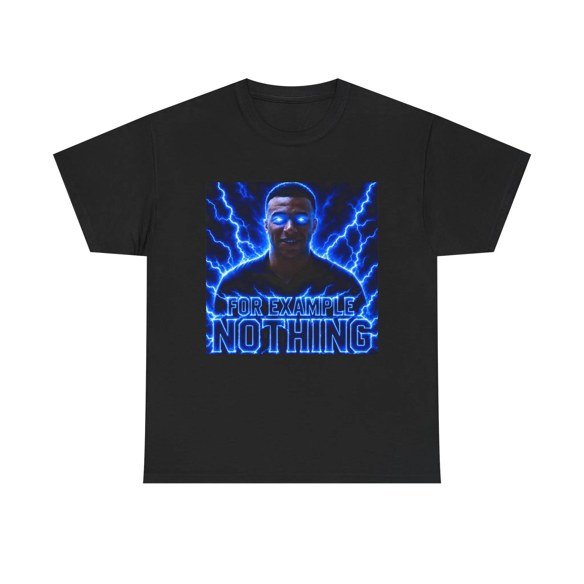 For Example Nothing neon lightning Tee | Electric Vaporwave Graphic Shirt Menswear