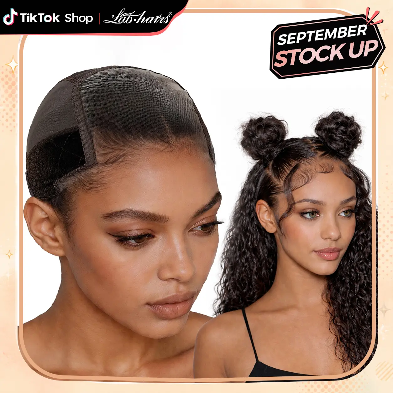 Labhairs Women's Wig Grip Cap - 4x5 Transparent Swiss Lace Cap, Glueless Wigs Accessory, Non-Slip Adjustable Band Customizes Your Fit, Breathable Airflow, Firm Grip Keeps It Put, Lightweight Allday, Reduces Irritation, Natural Parting, 1 Size Fits Most
