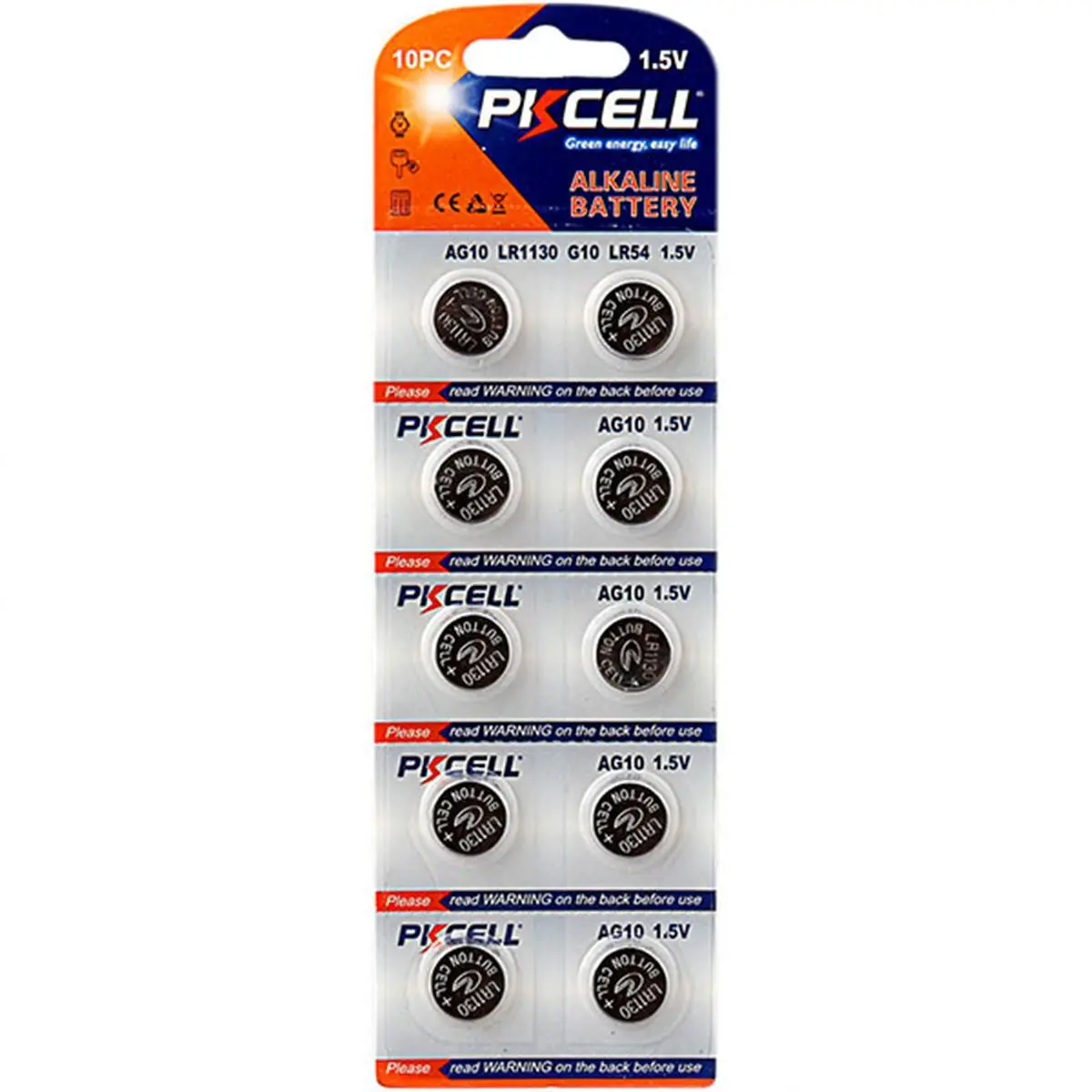 212 MAIN 1.5V Voltage Alkaline Cells, 10-Pack Replacement Batteries with Consistent Power, for Remotes and Electronic Sports & Outdoor Cycling Equipment