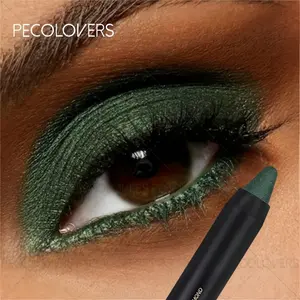 1pc Green Eyeshadow Stick With a Pearlescent Matte Effect, Long-Lasting Water And Sweat Resistant, Effortlessly Achieves Perfect Eye Makeup, Suitable For Beauty Enthusiasts, Daily Makeup, And Eye Cosmetics, Matte Shimmer Eyeshadow
