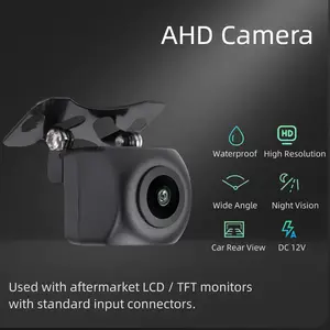 【HiEHA】HD Backup Camera for 7 Inch & 8.14 Inch Carplay, 149° Wide Angle Rear View Camera with Perfect Night Vision, IP68K Waterproof Reverse Camera Universal for Cars Pickup Trucks SUVs RVs Vans