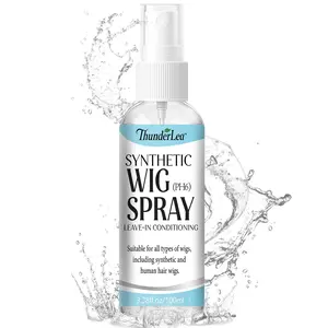Synthetic Wig Leave-in Conditioner Spray, Haircare, Cleans & Extends Wig Lifespan, pH 6, with Coconut Oil, Hydrating, Easy to Comb, Soft & Refreshing | 3.38FL.OZ