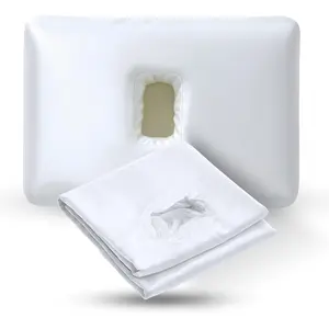 Silky Smooth Satin Single Ear Hole Pillow Case for Cooling Comfort and Easy Care - Luxurious Finish Reduces Friction & Promotes Restful Sleep