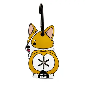 Corgi Tan/Wht - Used Dog Waste Bag Carrier for Hands-Free Walks