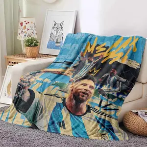 Four Seasons Universal Football Star MMMessi 10 Printed Blanket Bed Camping Sofa Fluffy Soft Blankets Warm nap Blanket Suitable Gifts For Football Fans,With A Variety Of Styles To Choose From.