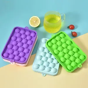 Silicone Ice Cube Tray Mold, Ice Ball Trays, Food Grade Soft Durable Reusable Non-Stick Easy Release, Perfect for Summer Drinks Parties Use