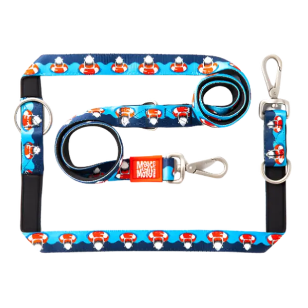 MAX& MOLLY Frenzy The Shark Neoprene Dog Leash: Comfort and Style for Everyday Walks