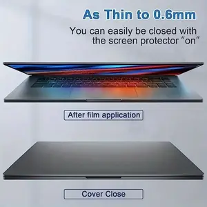 Matte Screen Protector for 15.6-Inch Laptops, 16:9 Ratio, Eye Protection Anti-Glare Filter, Pet Material, 5h Hardness