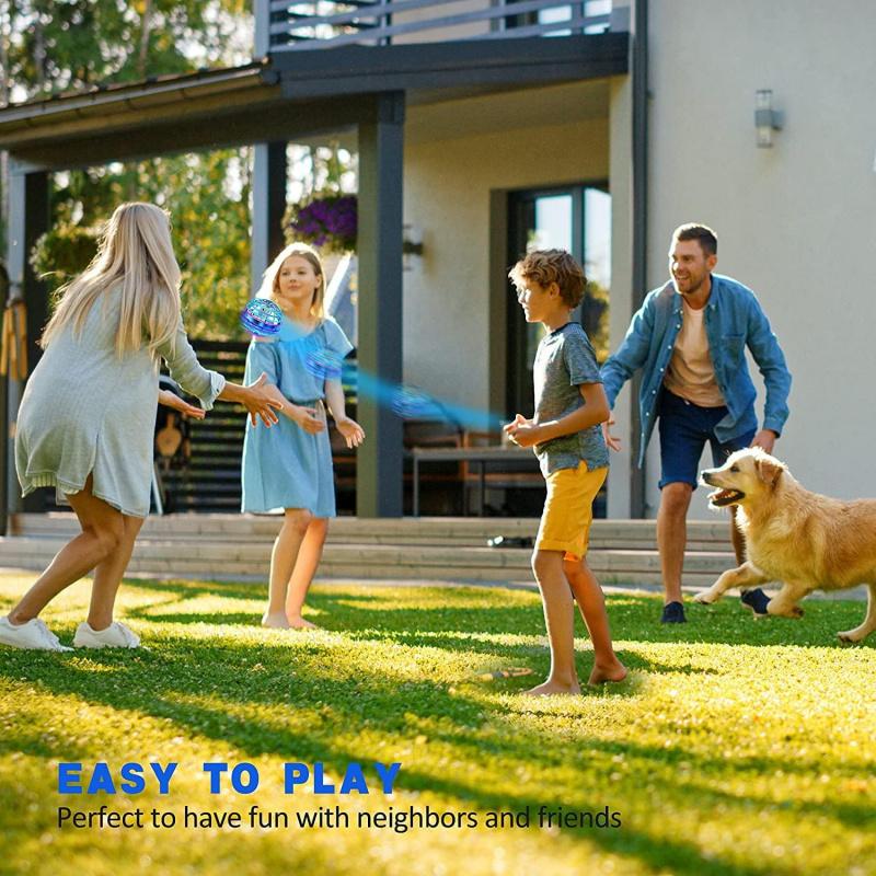 Levitating Flying Ball with Lights Cosmic Globe Boomerang Hover Ball Galactic Fidget Spinner Hand Drone Orbit Cool Toys Gift USB Charging RGB Light LED Anti-Gravity 6-12 year old