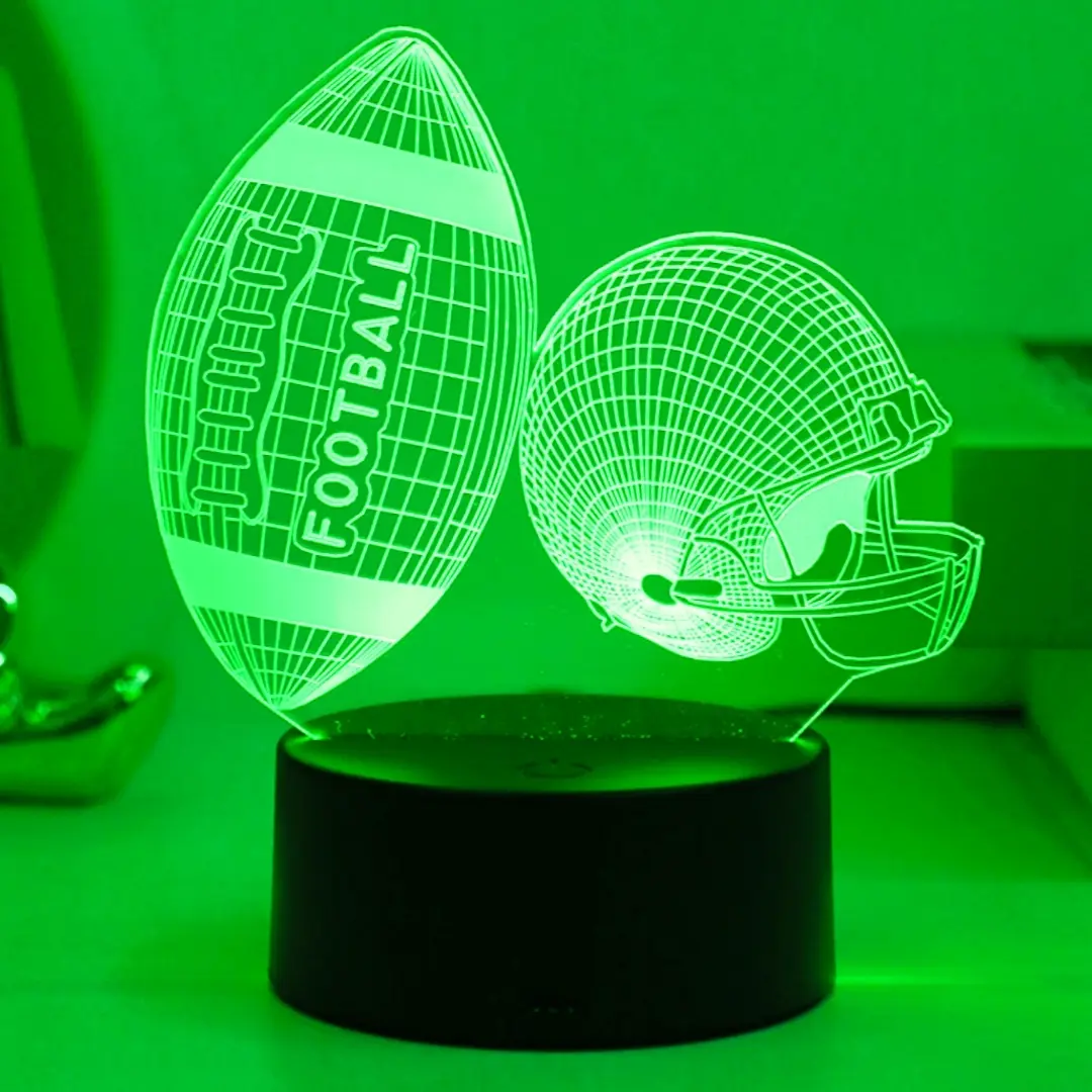 1pc Colorful Gradient Plug-In Touching Eagle 3D Night Light, Bedroom and Desktop Decorative Atmosphere Lamp, Unique Room Decor, Home Decor Light, Atmosphere Lighting