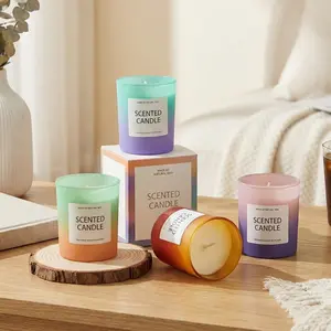 1pc 150g/ 5.3oz Scented Candle, Decorative Candles in Gradient cup, Long-Lasting Fragrance, Home Decor and Relaxation, Thoughtful Gifts for  Mother's Day