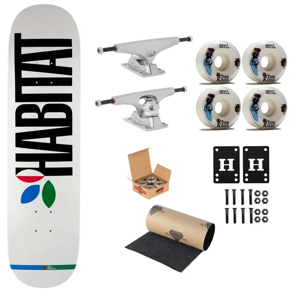 Habitat Premium Complete Skateboard Apex Twin 8.25" Ft. Krux/SML/Independent