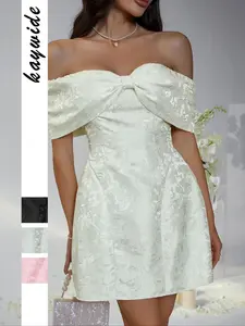 Elegant Party Dress for Women, Bow Design, Strapless, Sexy Slim Halter Neck Gown, Fashionable Formal Evening Wear, Stylish Prom