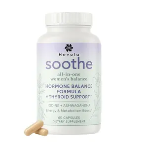 summervibes Soothe Hormone Balance for Women + Cortisol Supplements for Women | Thyroid Support, Mood Support, & Metabolism Booster | Adrenal Support | Rhodiola, Selenium, Iodine