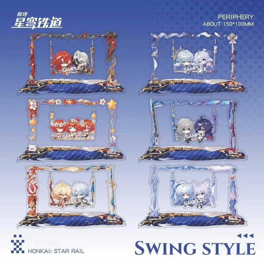 New Honkai: Star Rail Character Stand Swing Style Phainon Mydeimos Cartoon Anime Acrylic Tabletop Desk Ornament Game Cute Gift