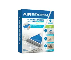 Air Broom - All Surface Lightweight Silicone Broom, Squeegee, Pet Hair Remover, Indoor Cleaning Cleaner