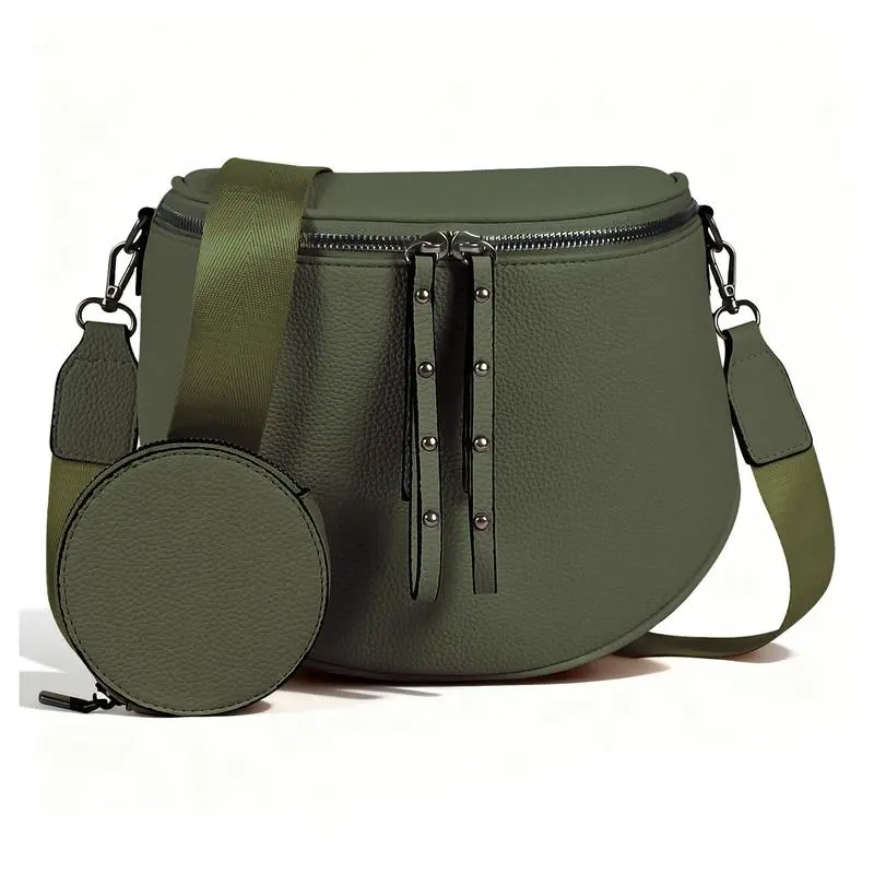 CHERUBEL Women's Crossbody & Shoulder Bag - Waterproof Leather Pouch with Adjustable Strap, Large Capacity, Compact Design, Ideal for Outings & Travel, Perfect Gift, Accessories for Women, Crossbody Bags For Women