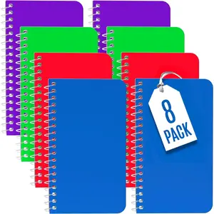 Pocket Notebook, Small 3x5 Notepad | College Ruled, Mini Spiral Notebooks 8 Pack,  the Go Writing, 60 Sheets per Note Pad | Assorted Colors, for School, , Office,  Thick Paper