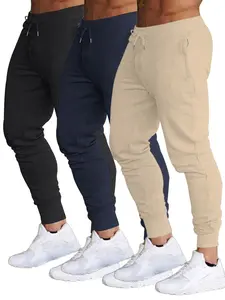 Men's 3-Pack Casual Long Pants, Outdoor Sports Fitness Wear, New Style, Comfortable and Stylish Men's Clothing