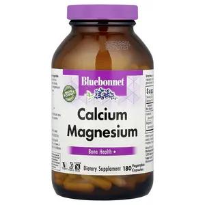 Bluebonnet Nutrition Calcium Magnesium, 180 Vegetable Capsules